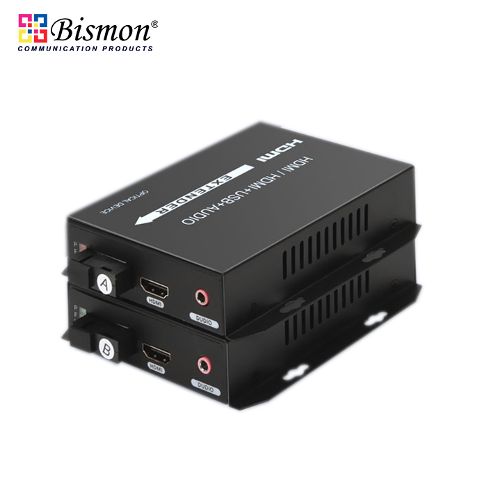 1-CH-HDMI-Video-Converter-1-CH-Audio-Single-fiber-bi-directional-20KM-SM-SC-Connector